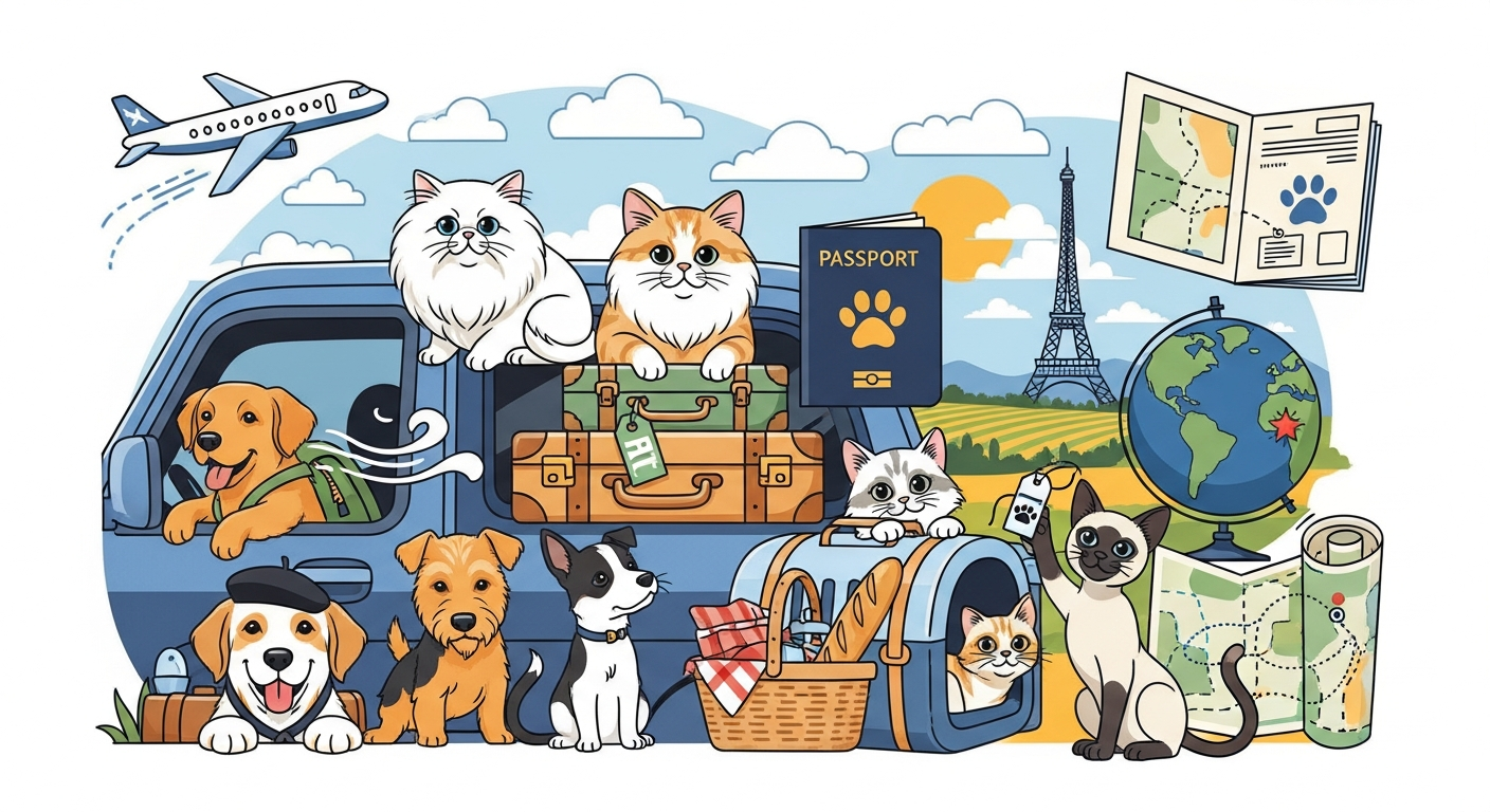 Travelling to France With Your Dog or Cat