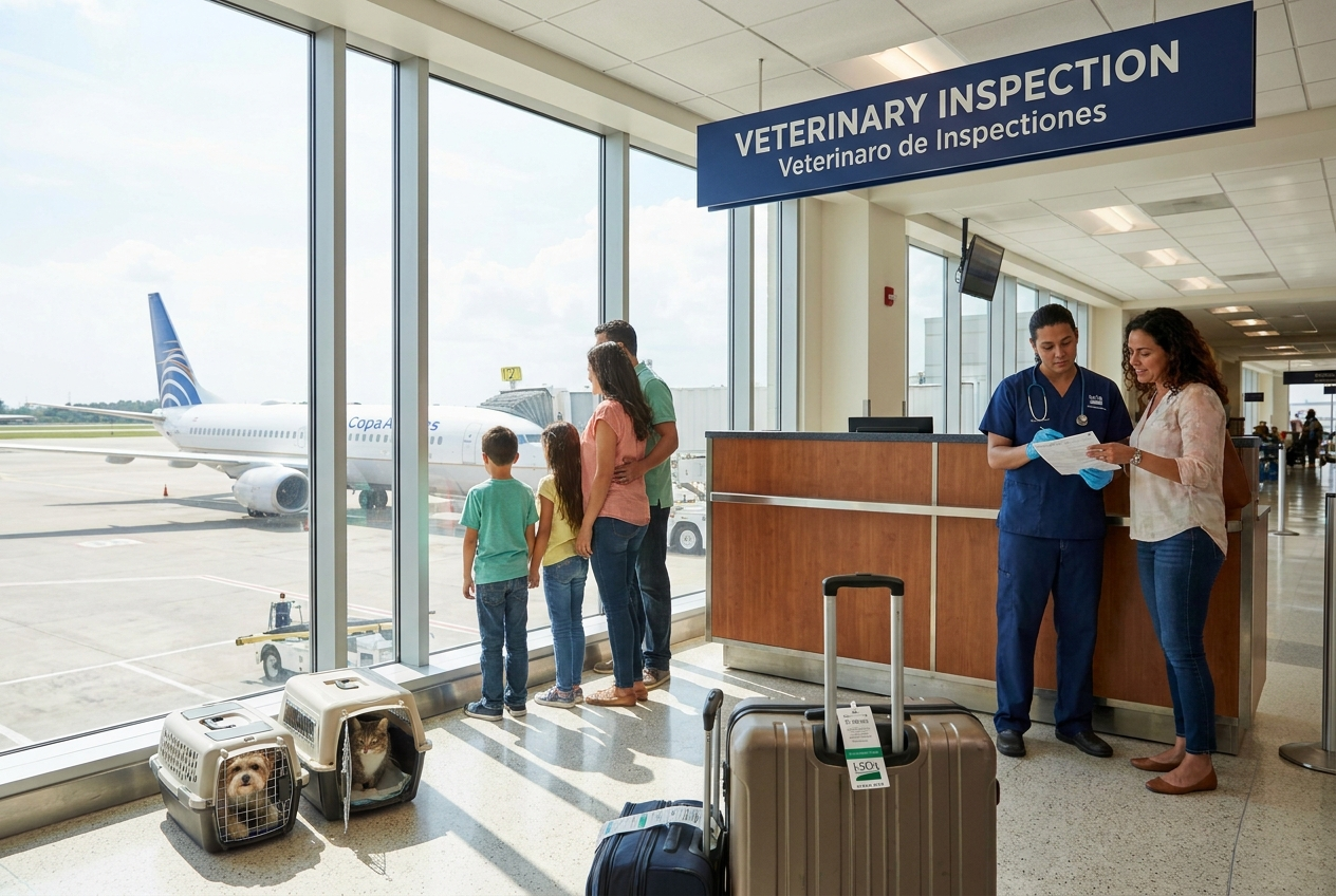 Family travels with pets in Panama 2026