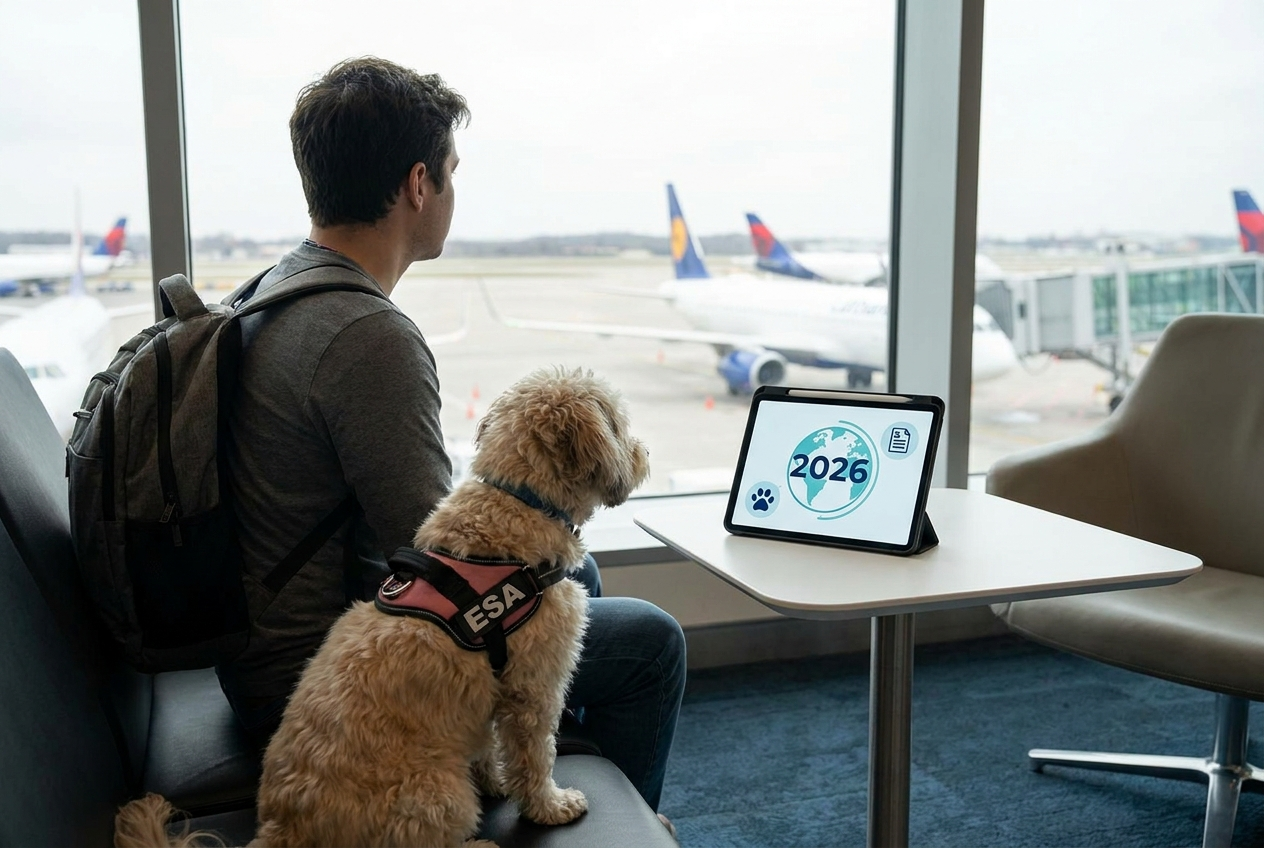 Emotional Support Animals and International Travel in 2026: What the Rules Actually Are