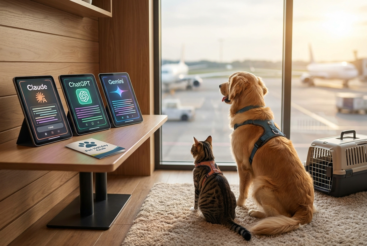 Claude, ChatGPT, Gemini vs Pet Holiday Club: Which to Trust for Pet Travel