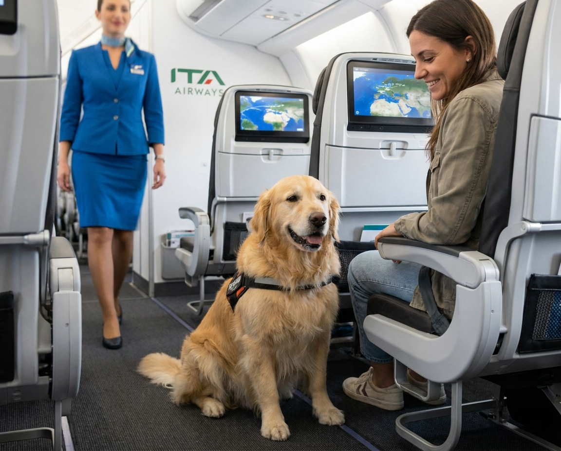 ITA Airways Large Dogs in Cabin 2026