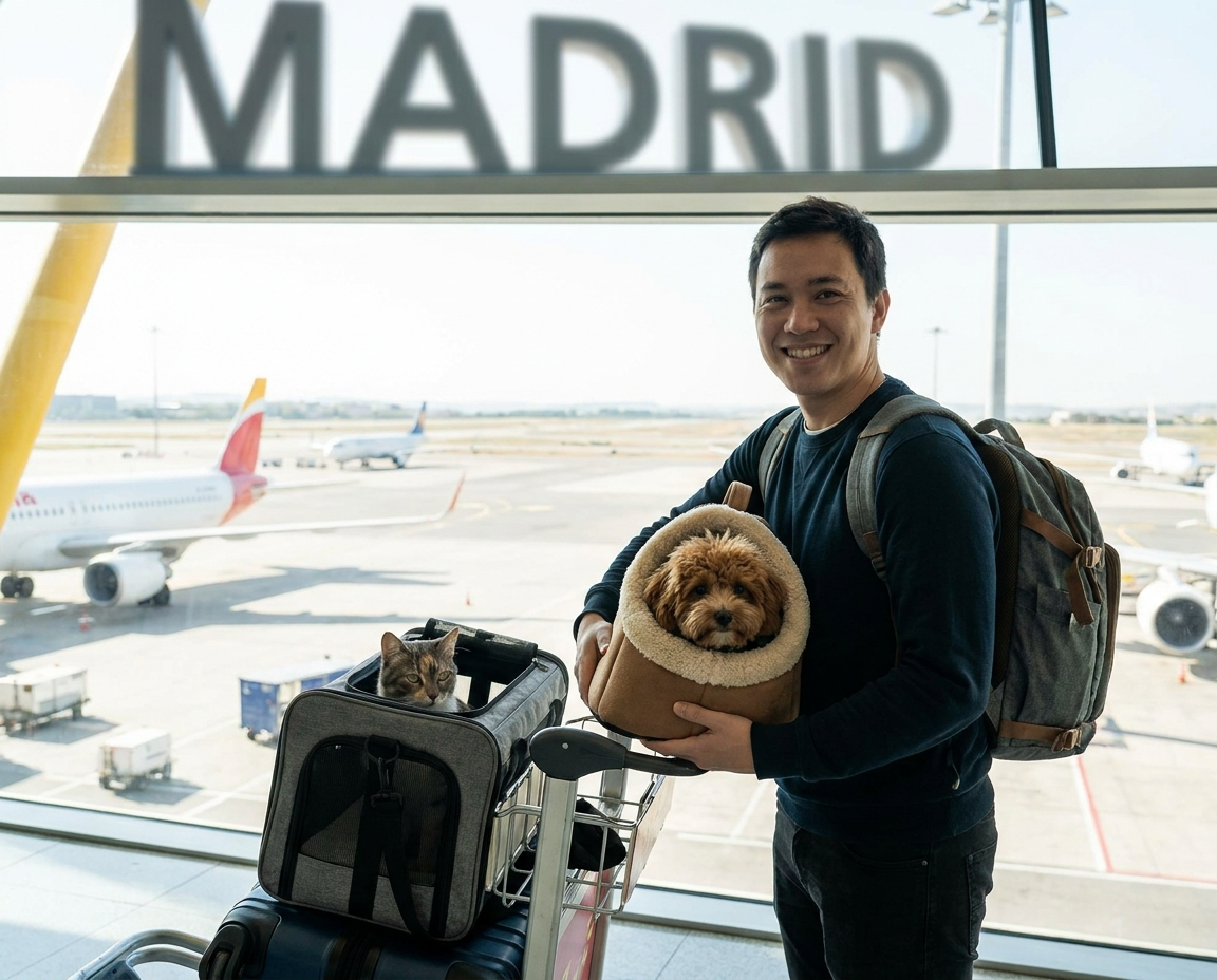 Flying With a Dog or Cat to Spain in 2026