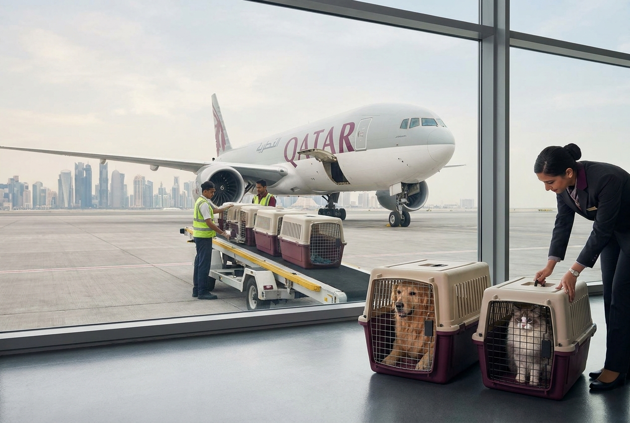 Pets in Qatar Airways Cargo